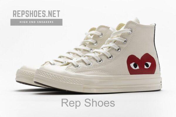 150205C CDG Play x Converse Chuck Taylor All Star 70 High Top - Image 6