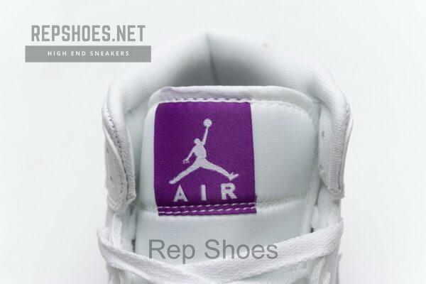 555112-100 Air Jordan 1 Mid SE White Fuchsia Blast - Image 8