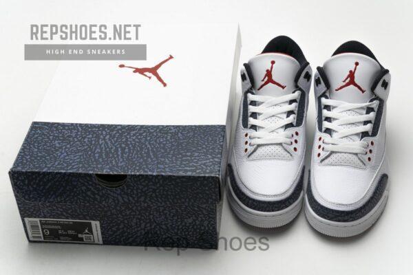 CZ6431-100 Air Jordan 3 Retro Fire Red Denim - Image 3