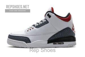 CZ6431-100 Air Jordan 3 Retro Fire Red Denim