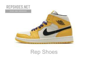 852542-700 Air Jordan 1 Mid Lakers