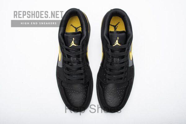 Air Jordan 1 Low Black Gold 553558-071 - Image 6