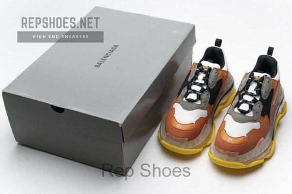 541624 W09E1 1766 Balenciaga Triple S Black Orange - Image 6