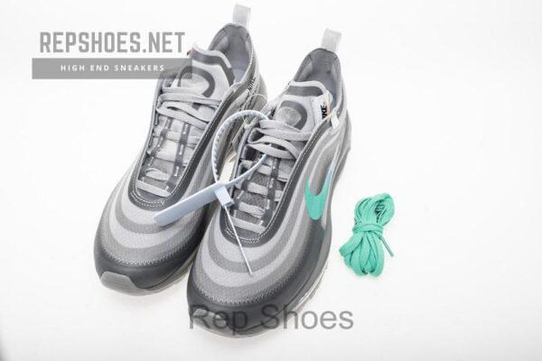 OFF WHITE X Nike Air Max 97 “Wolf Grey Menta” AJ4585-012 - Image 3