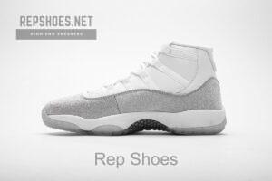 AR0715-100 WMNS Air Jordan 11 Retro White Metallic Silver