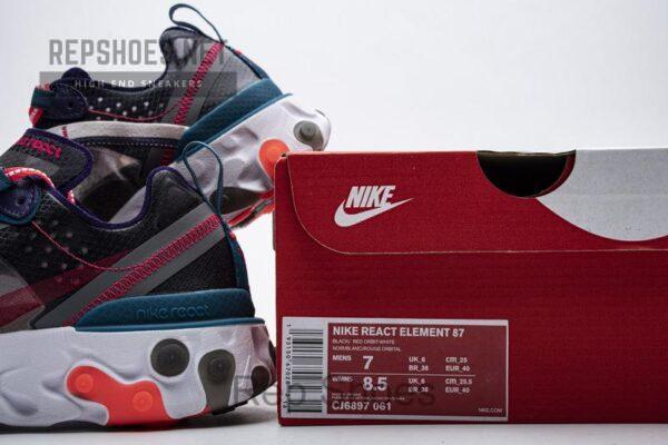 Nike React Element 87 Red Orbit CJ6897-061 - Image 2