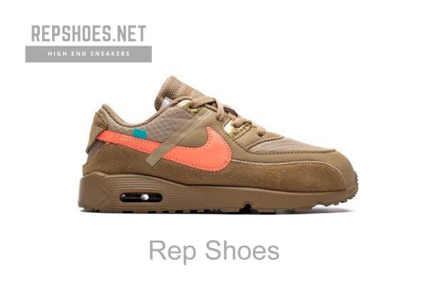OFF-WHITE x Nike Air Max 90 BT“Desert Ore”BV0852-200 - Image 7