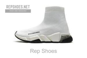 Balenciaga Speed Clear Sole Sneaker White Black