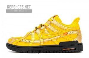 CU6015-700 OFF White x Nike Air Rubber Dunk “University Gold”