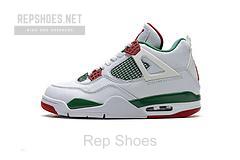 AQ3816-063 Air Jordan 4 Retro White Green Red