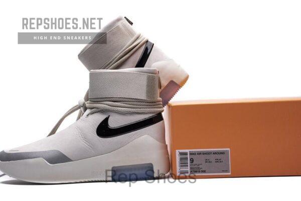 Fear of God x Nike Air Shoot Around "Light Bone" AT9915-002 - Image 3