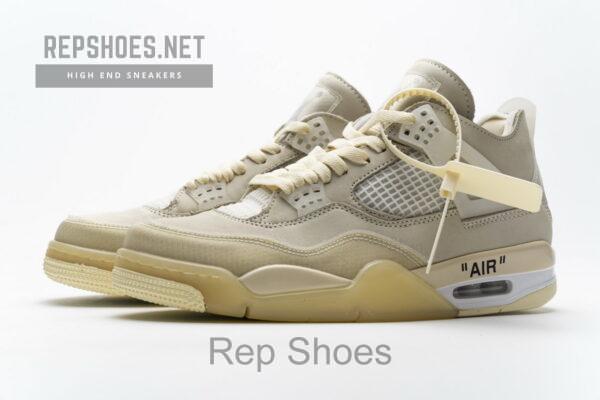 CV9388-100 OFF White x Air Jordan 4 Sail - Image 6