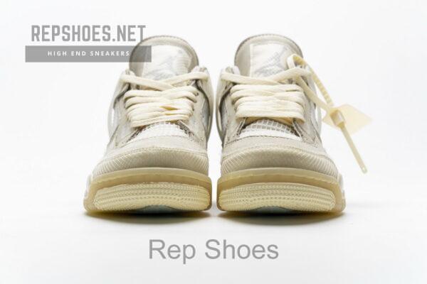 CV9388-100 OFF White x Air Jordan 4 Sail - Image 5