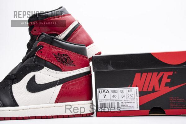 555088-610 Air Jordan 1 High OG“Bred Toe” - Image 2