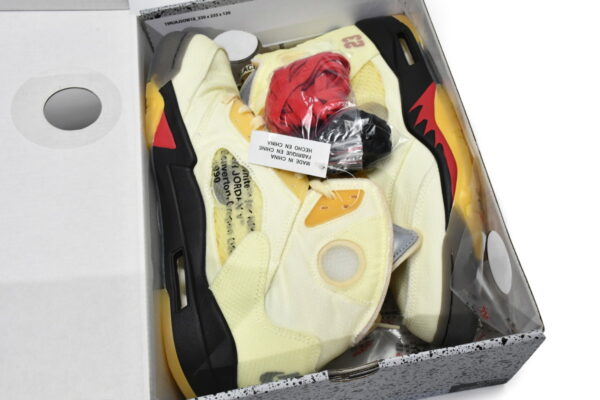 OFF-WHITE X AIR JORDAN 5 RETRO SP 'SAIL' - Image 5