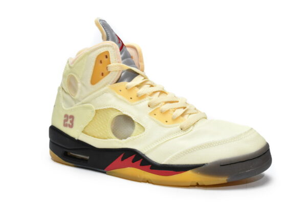 OFF-WHITE X AIR JORDAN 5 RETRO SP 'SAIL' - Image 4