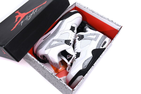 AIR JORDAN 4 RETRO WHITE CEMENT - Image 4